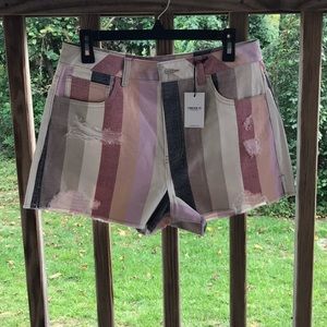 Multi color striped Forever21 shorts